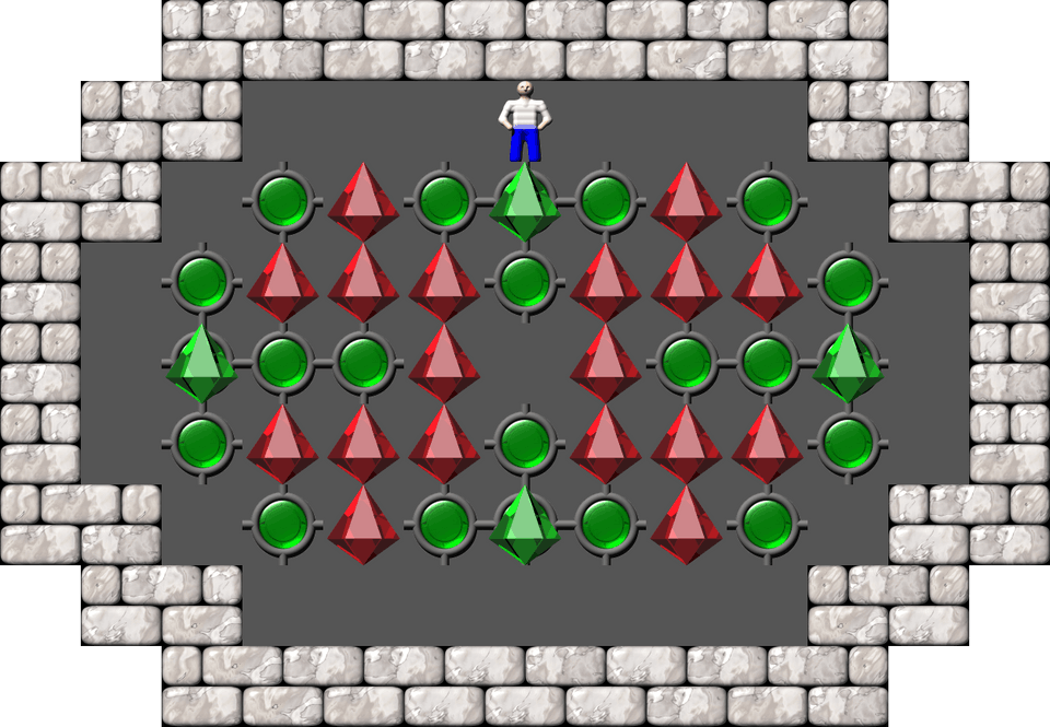 Sokoban Ghislain Martin Arranged level 44